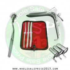  Hegar uterine dilator 3 pieces set, 7-8, 11-12, 15-16, pinwheel, grave large, collin 3pcs